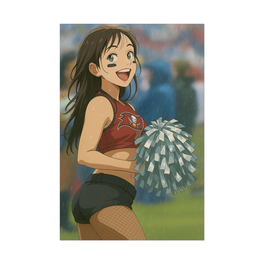 Loco Fits Anime Girls 'Buccaneers Cheerleader On-Field 3' Poster