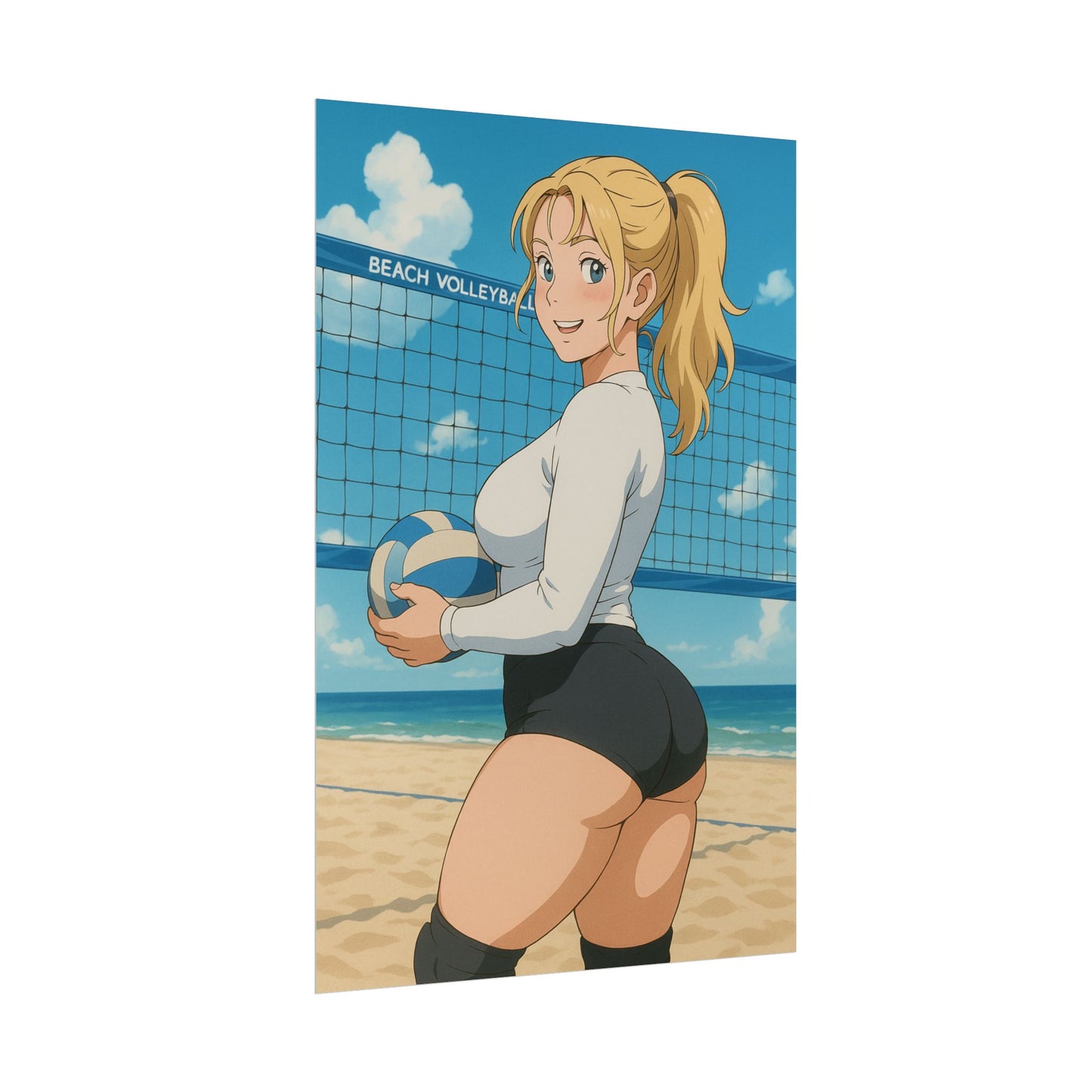 Loco Fits Anime Girls 'Gotta Love Beach Volleyball' Poster