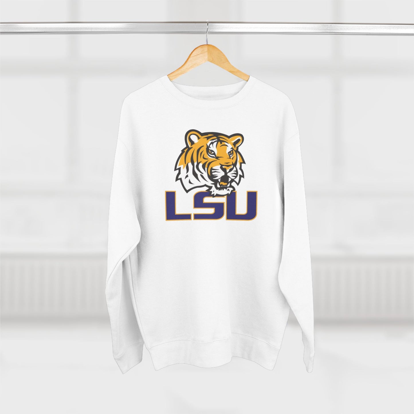 'LSU Tigers Head' Cotton Crewneck Sweatshirt