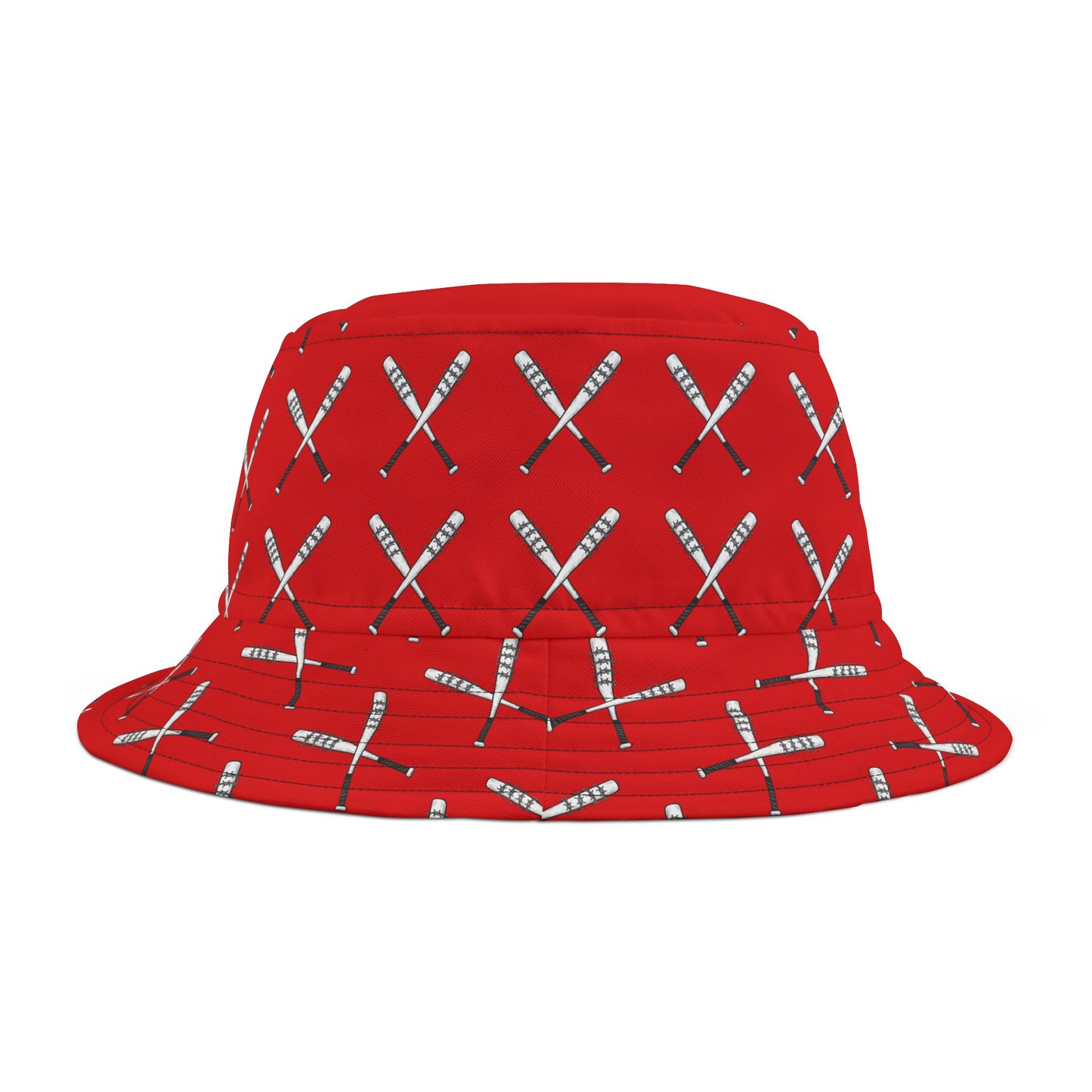 "Baddie Street" Baddie Bat Red Bucket Hat