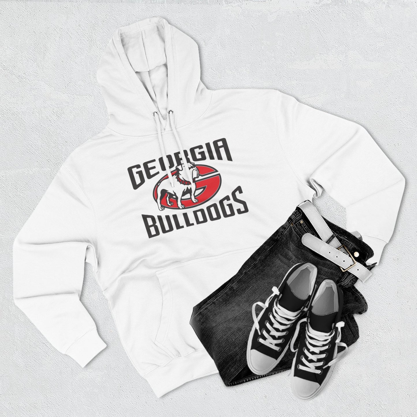 'Georgia Bulldogs Uga' Three-Panel Fleece Hoodie