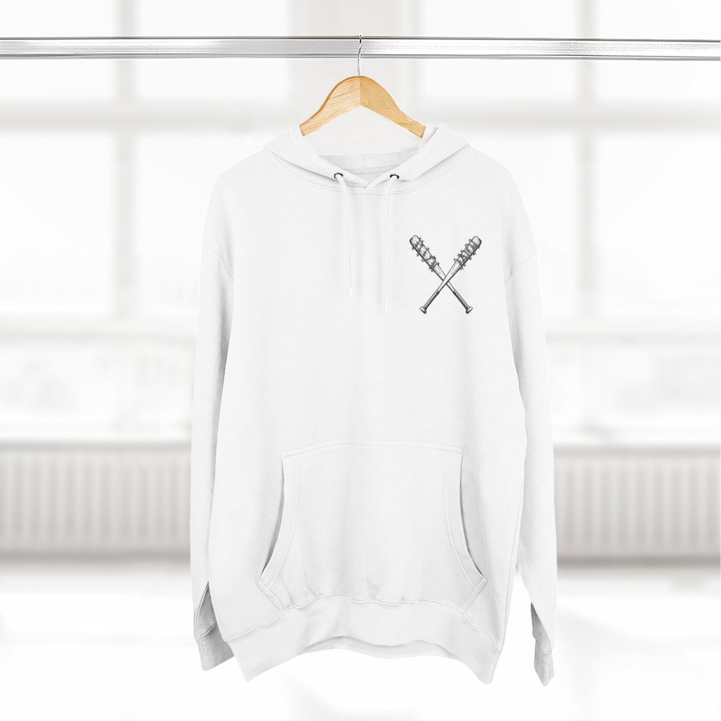 "Baddie Street" Baddie Bat V7 Medium Chest/ V8 Back Logo Fleece Hoodie