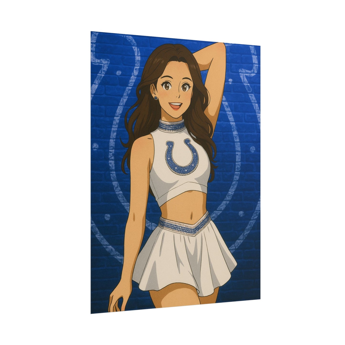 Loco Fits Anime Girls 'Colts Cheerleader 1' Poster