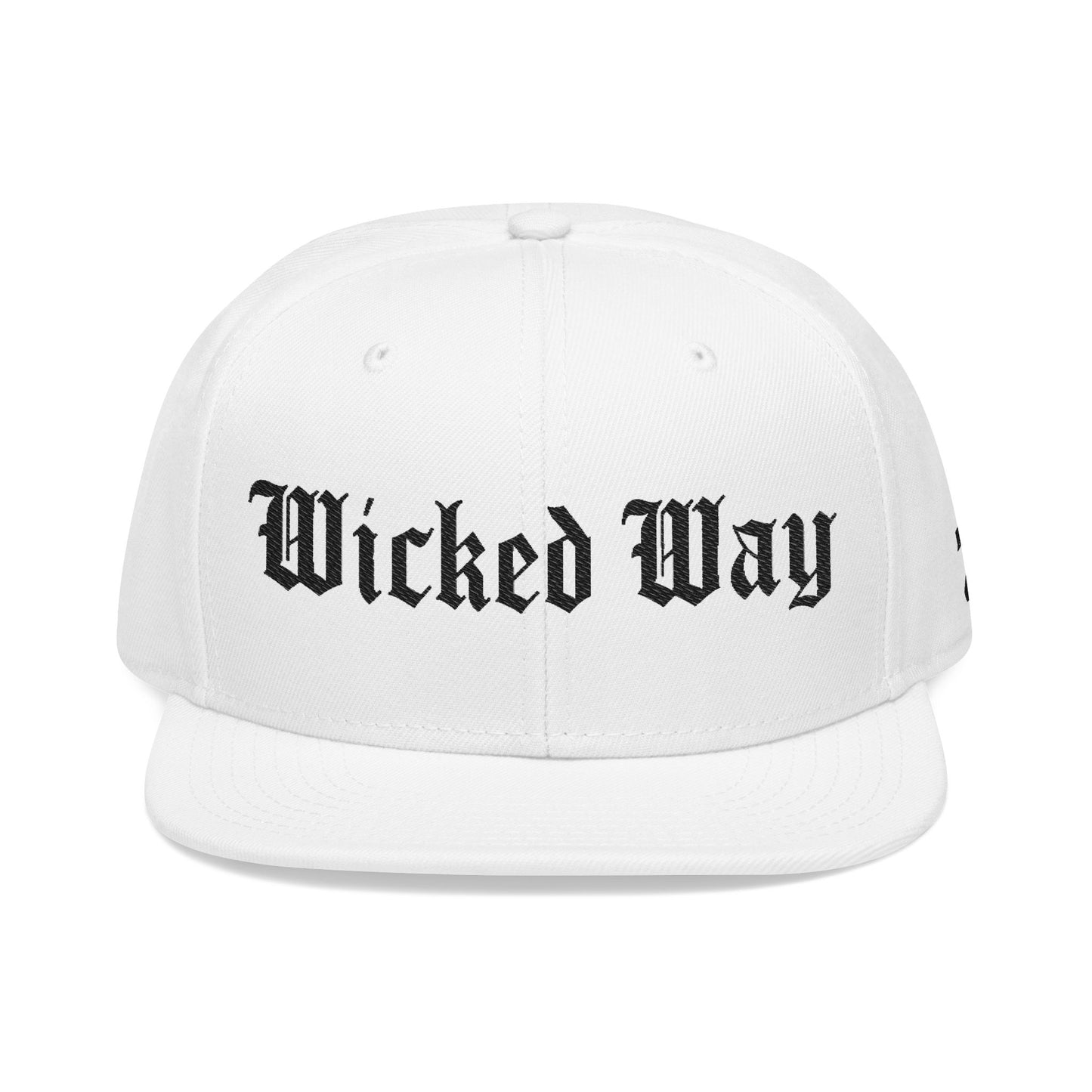 White "Wicked Way" #27 Snapback