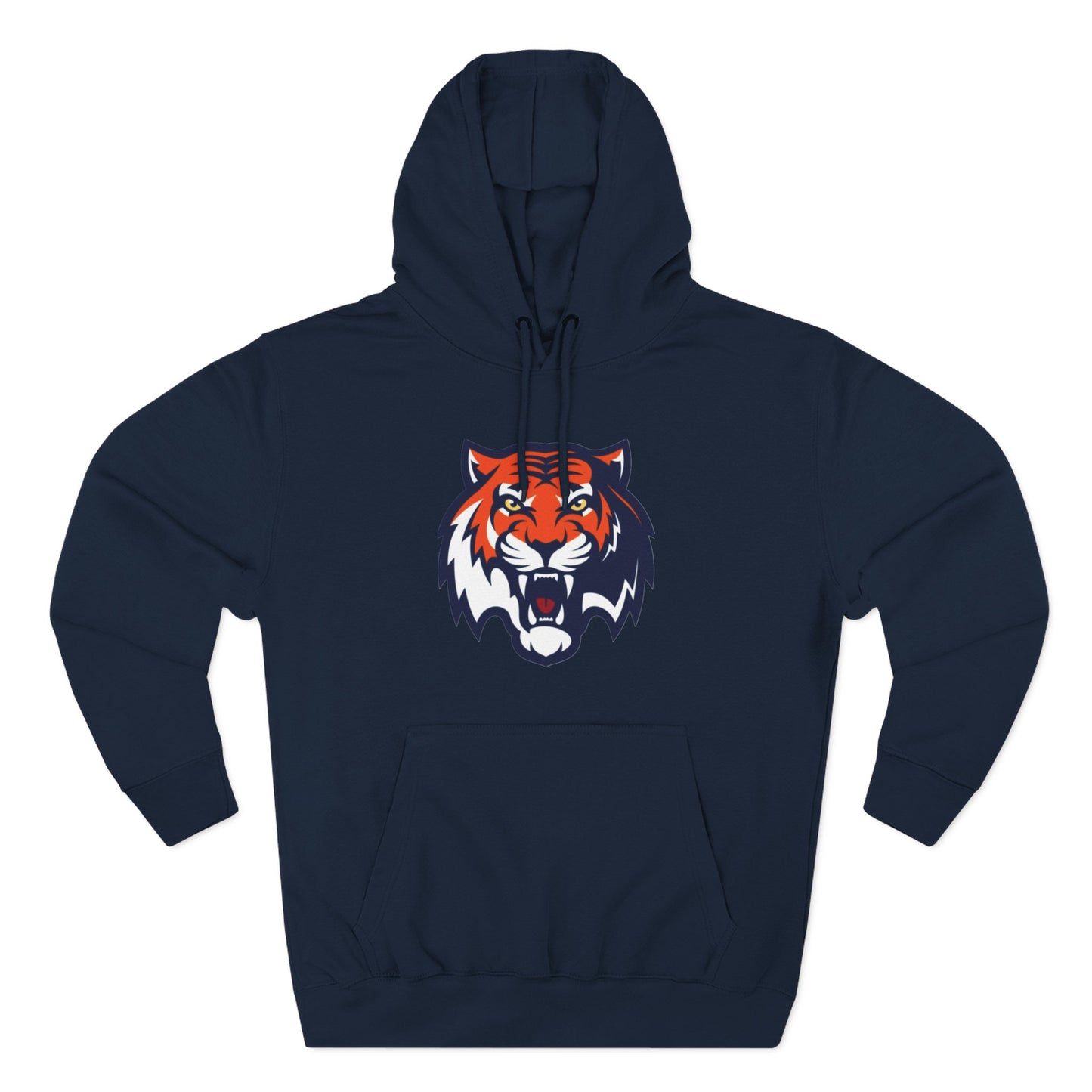 'Auburn Tiger Head' Three-Panel Fleece Hoodie