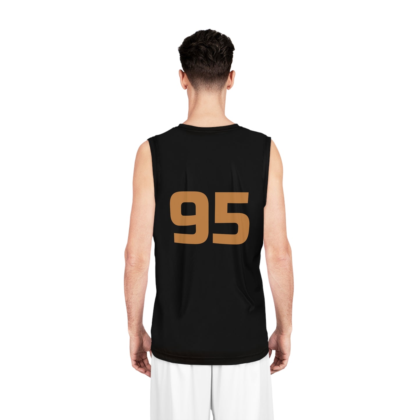 Black "Rebel Road" #95 Rodeo Outlaw Basketball Jersey