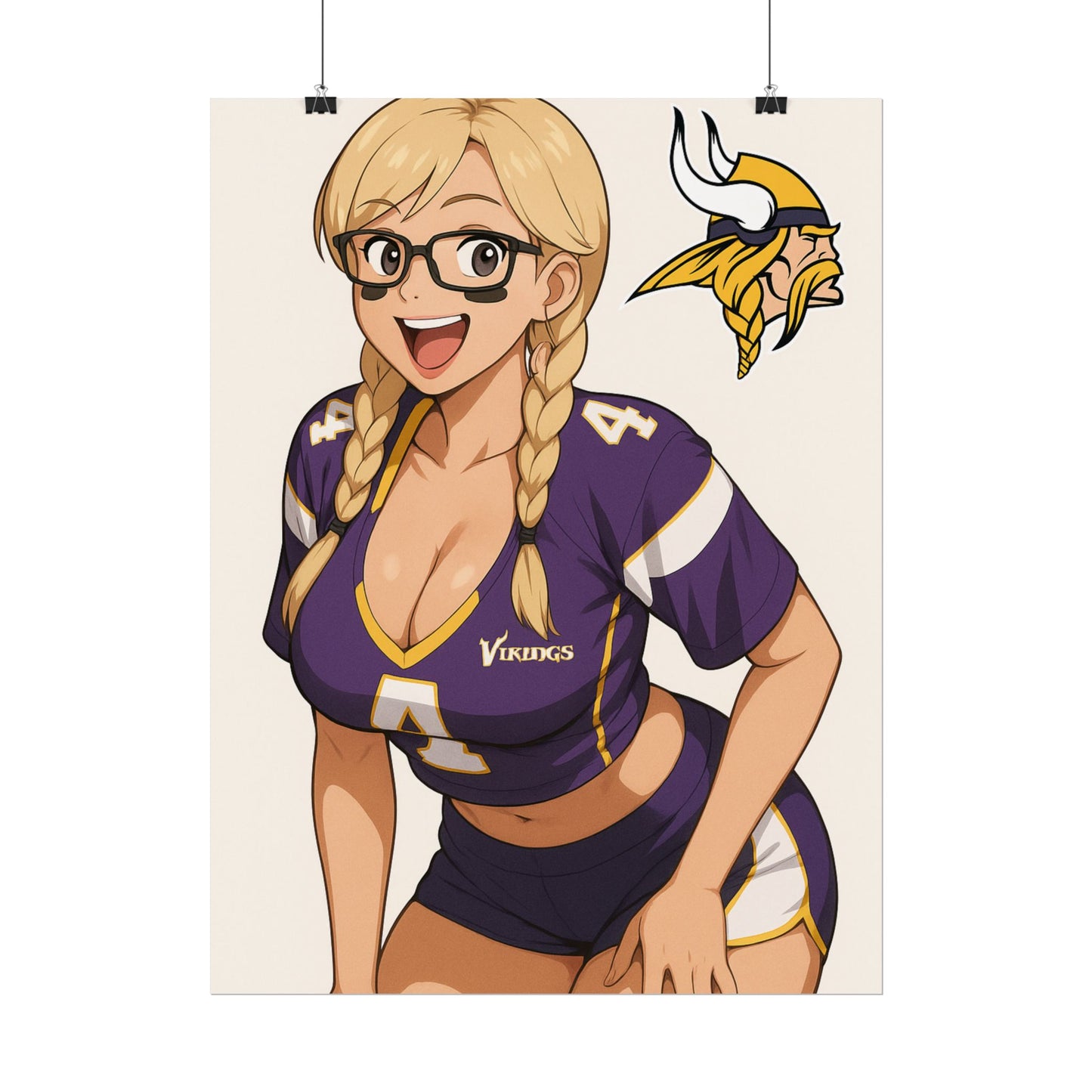 Loco Fits Anime Girls 'Vikings Girl 2' Poster