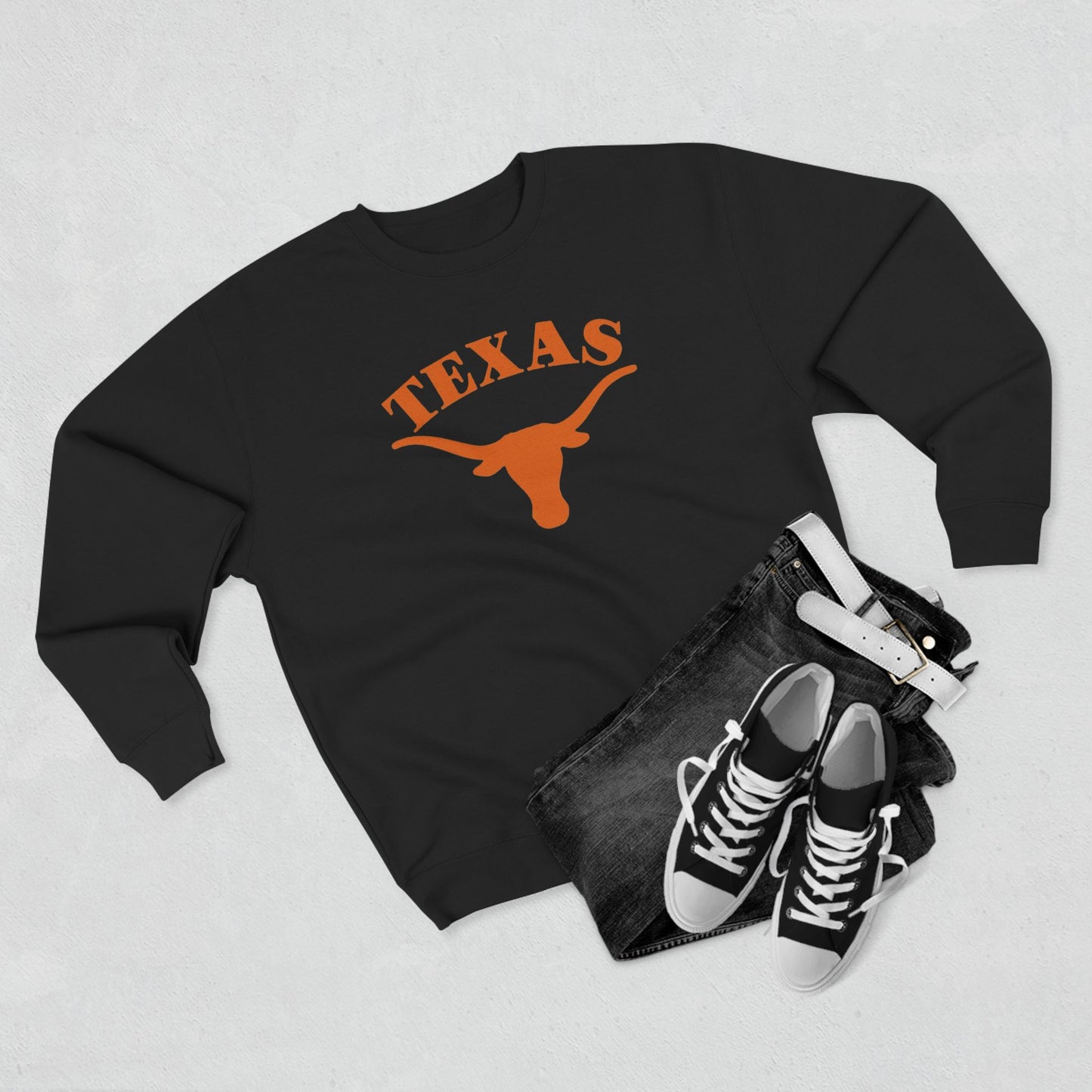 'Texas Longhorns' Cotton Crewneck Sweatshirt