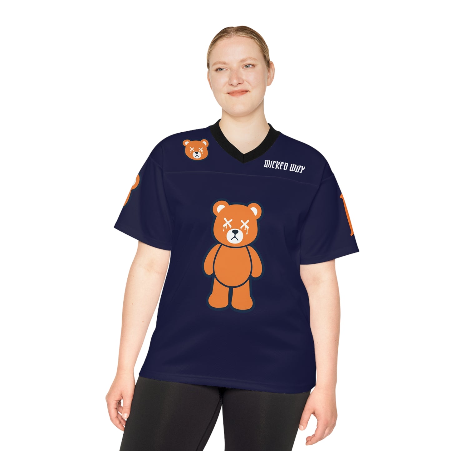 "Wicked Way" #10 Nix Deady Bears Football Jersey