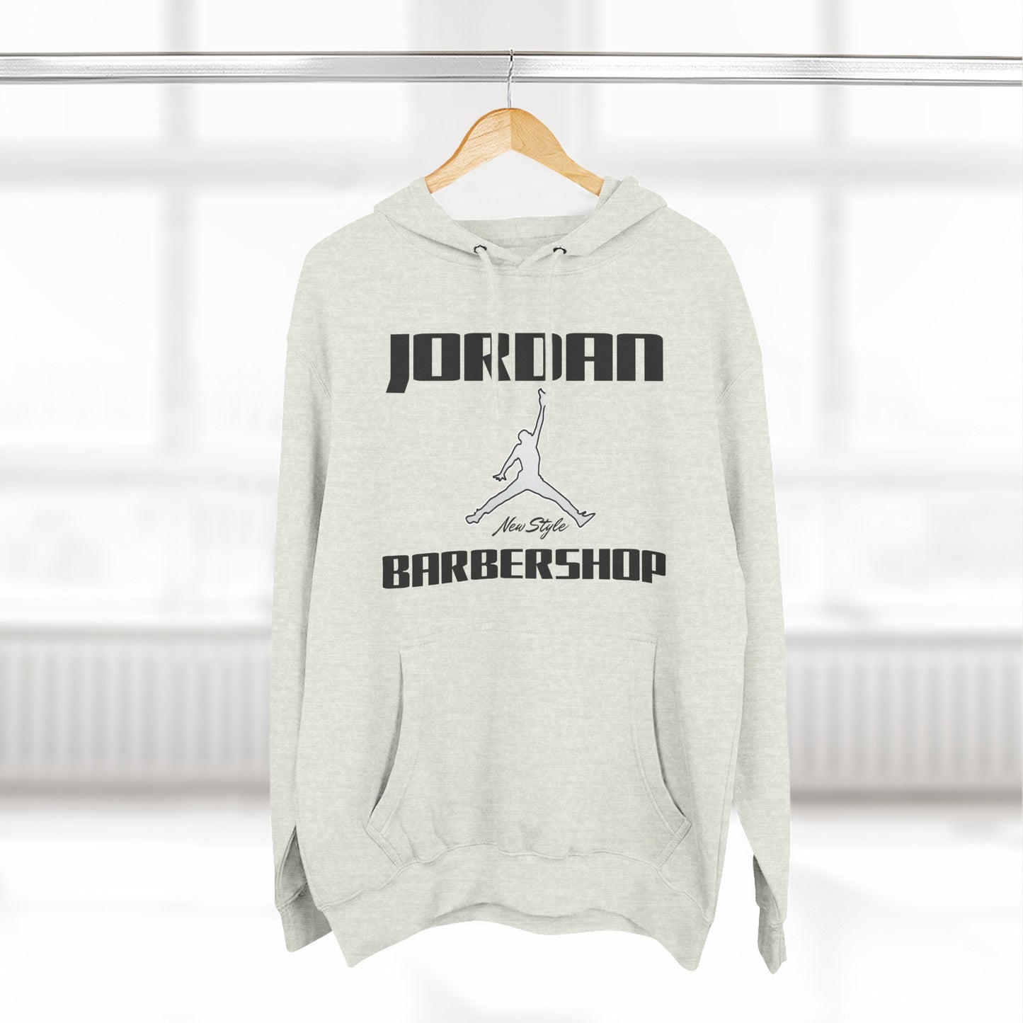 Jordan New Style Barbershop Fleece Hoodie (New Black Font)