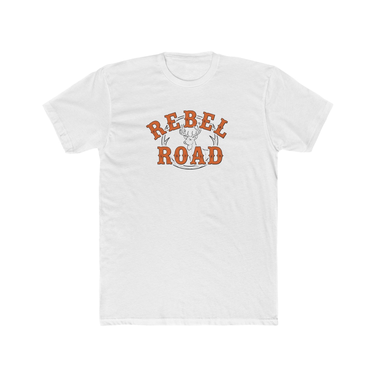 "Rebel Road" Buck Hunting Season Cotton Crew Tee