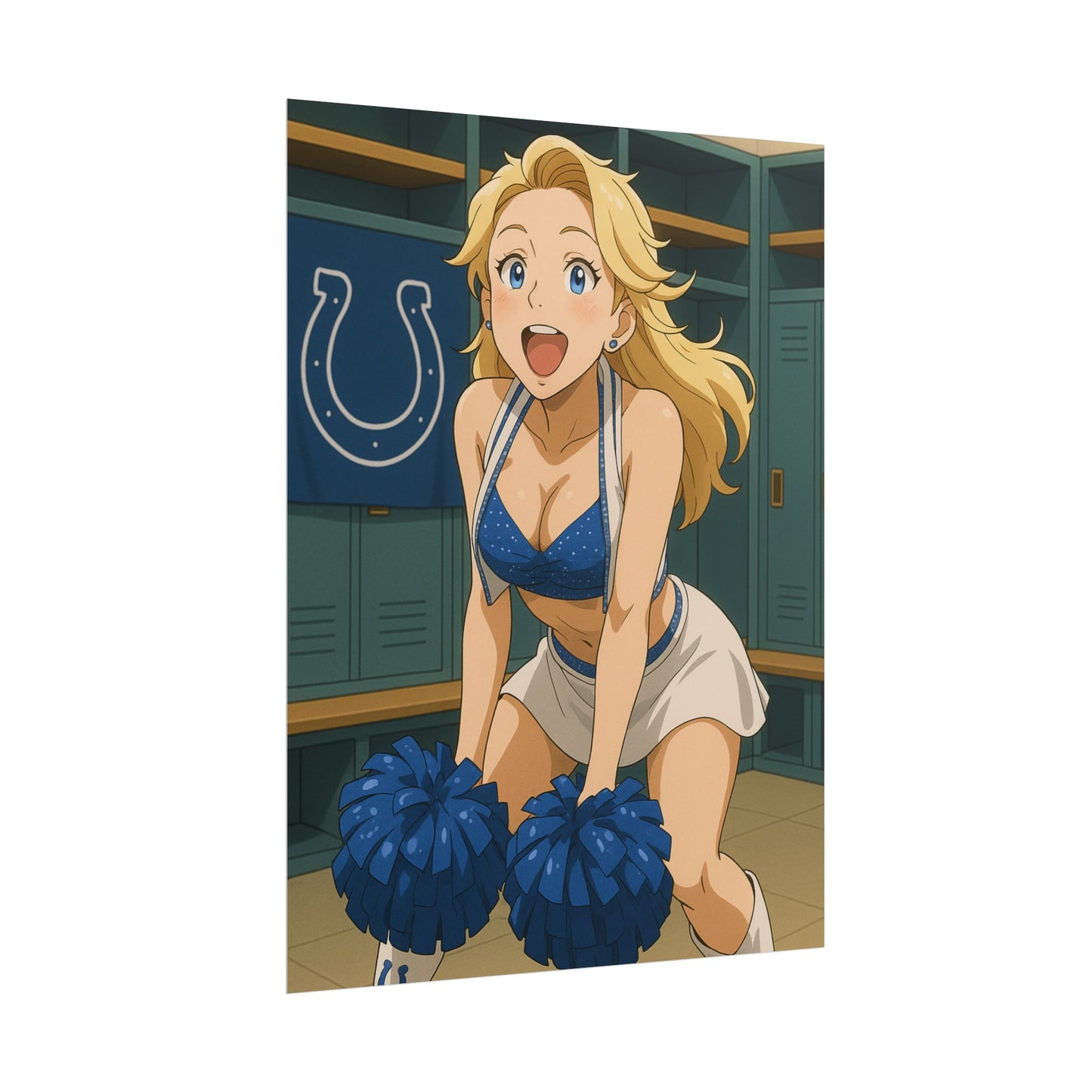 Loco Fits Anime Girls 'Colts Cheerleader Locker Room 1' Poster