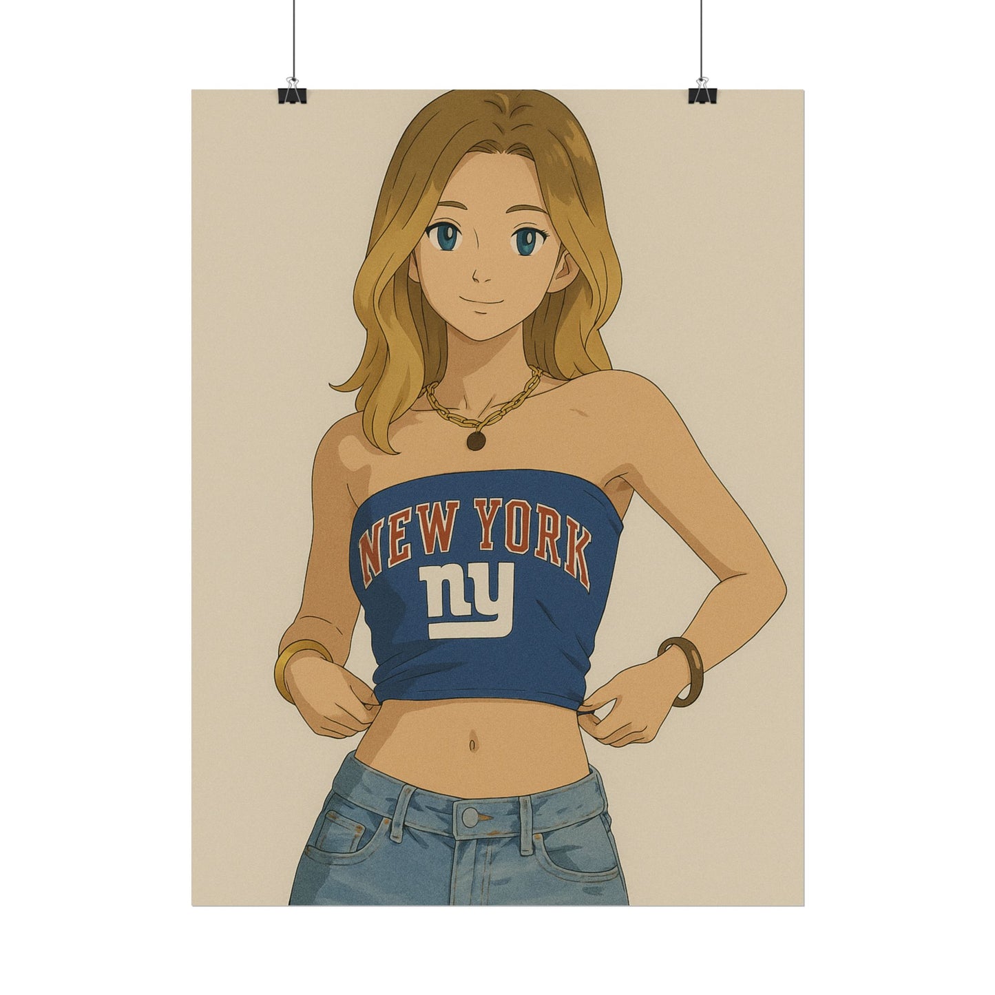 Loco Fits Anime Girls 'Giants Girl 1' Poster