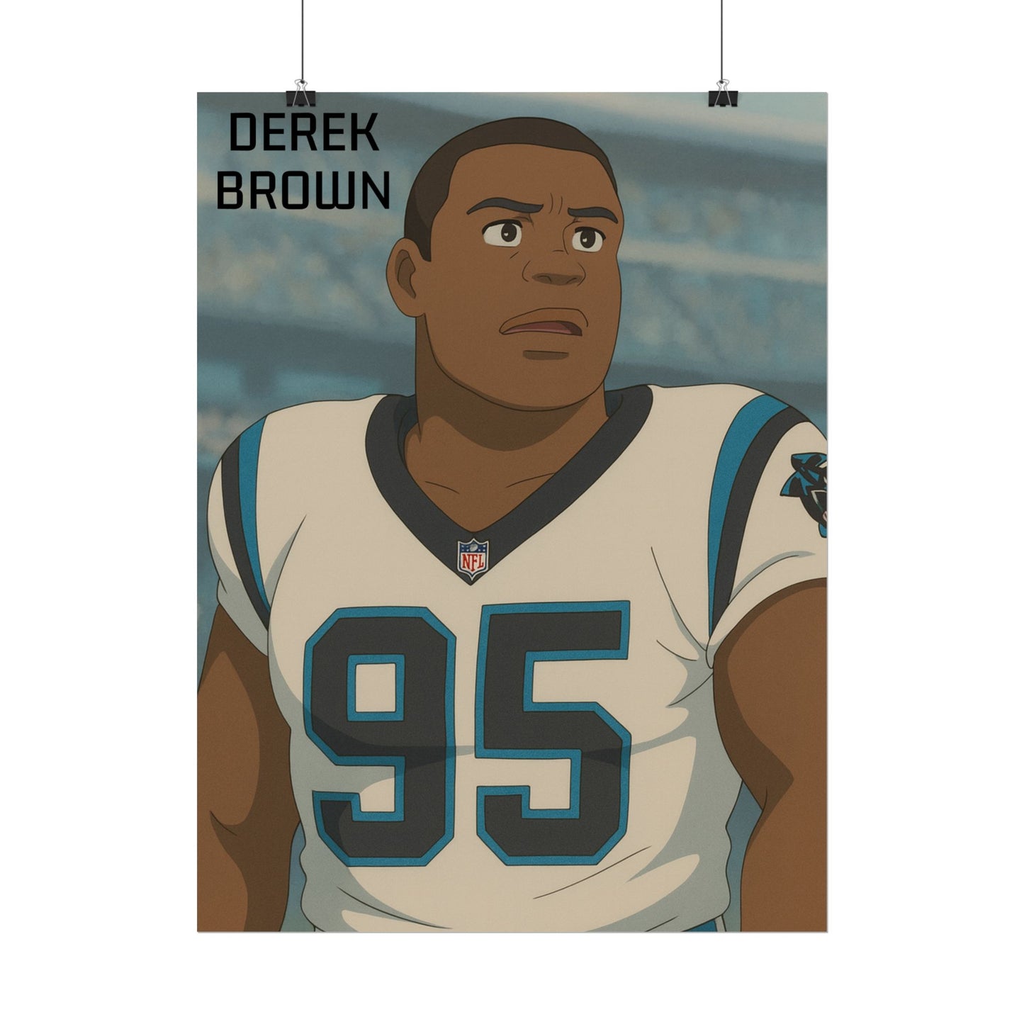 Loco Fits Anime Football 'Derek Brown' Poster
