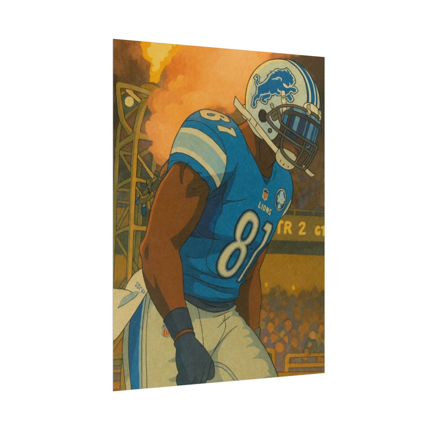Loco Fits Anime Football 'Megatron Calvin Johnson' Poster