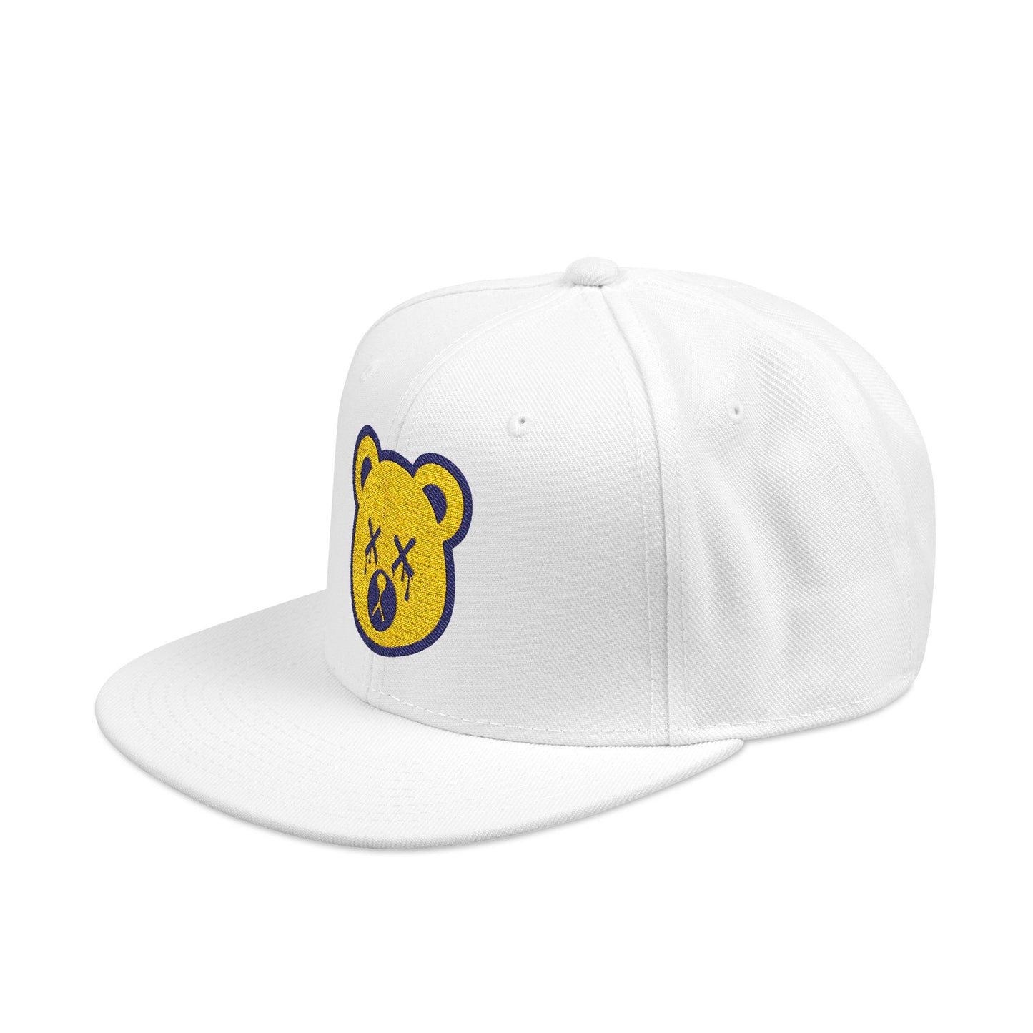"Wicked Way" Deady Bear Head Yellow & Purple Logo Snapback