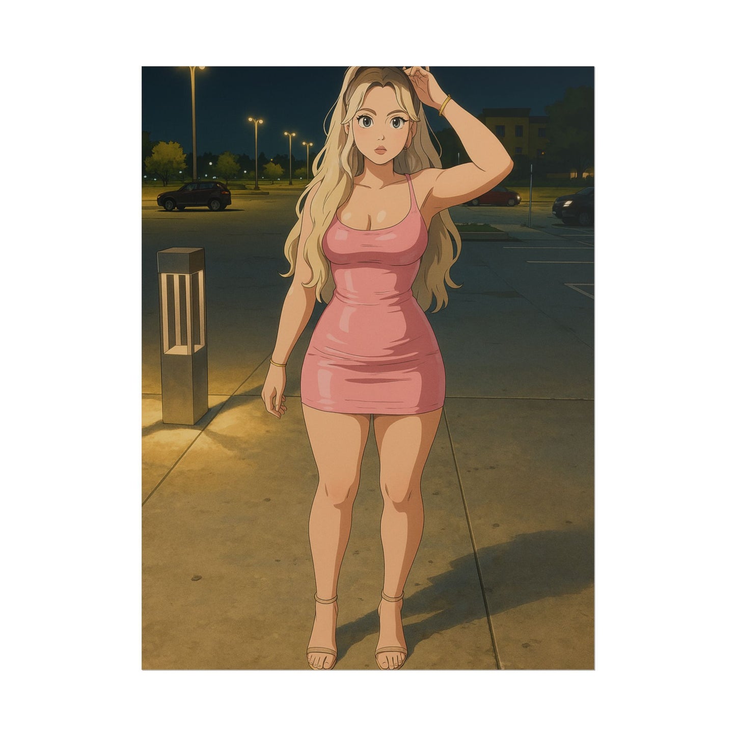 Loco Fits Anime Girls 'Pretty in Pink' Poster