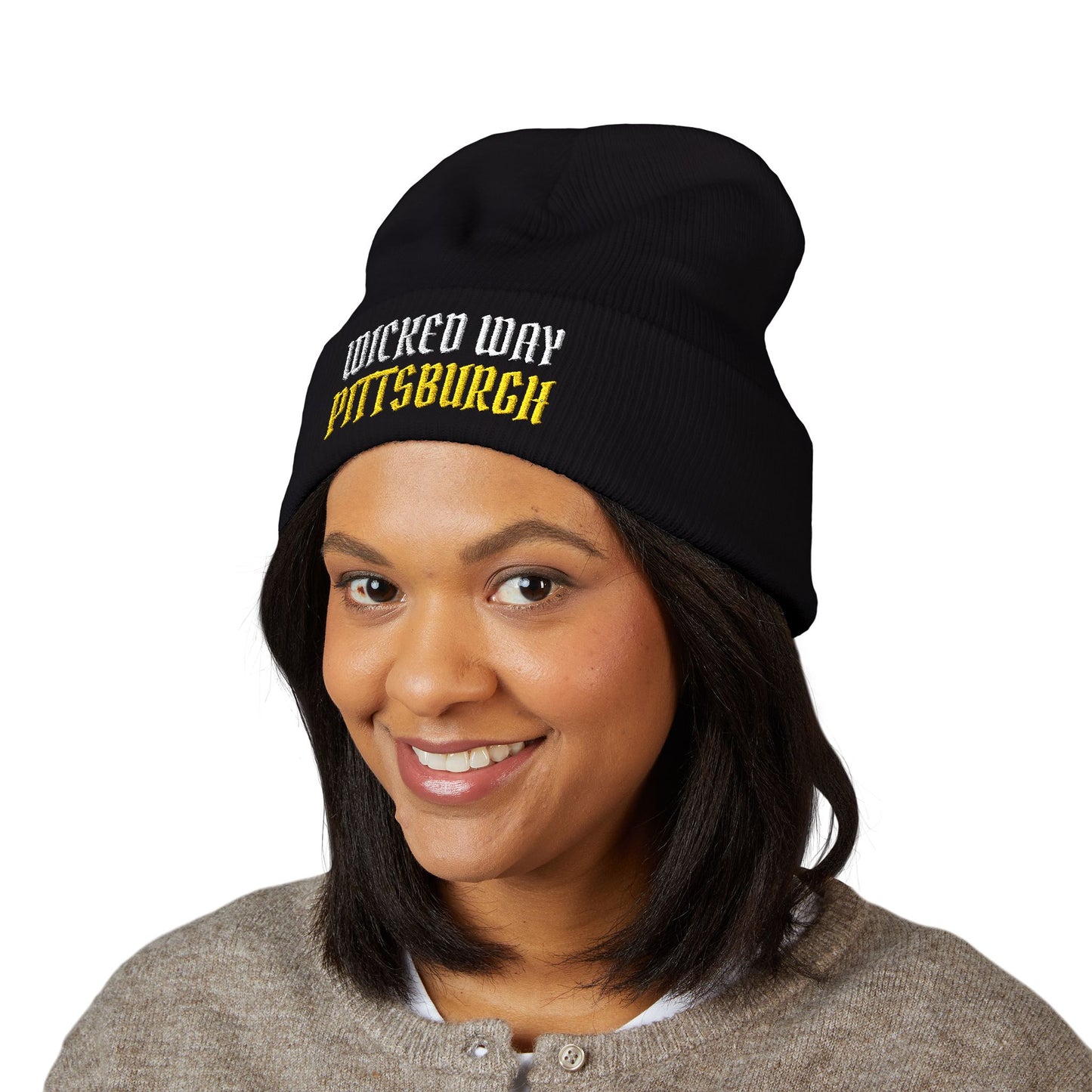 "Wicked Way" Pittsburgh Cuffed Beanie
