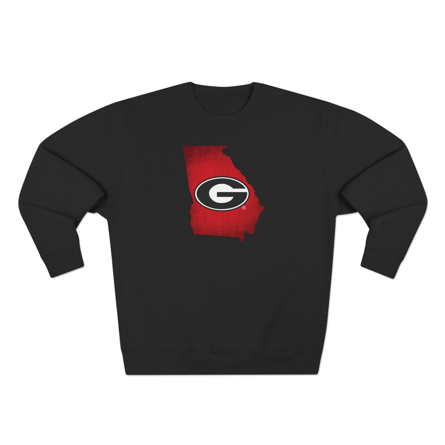 'Georgia Bulldogs State of Georgia' Cotton Crewneck Sweatshirt