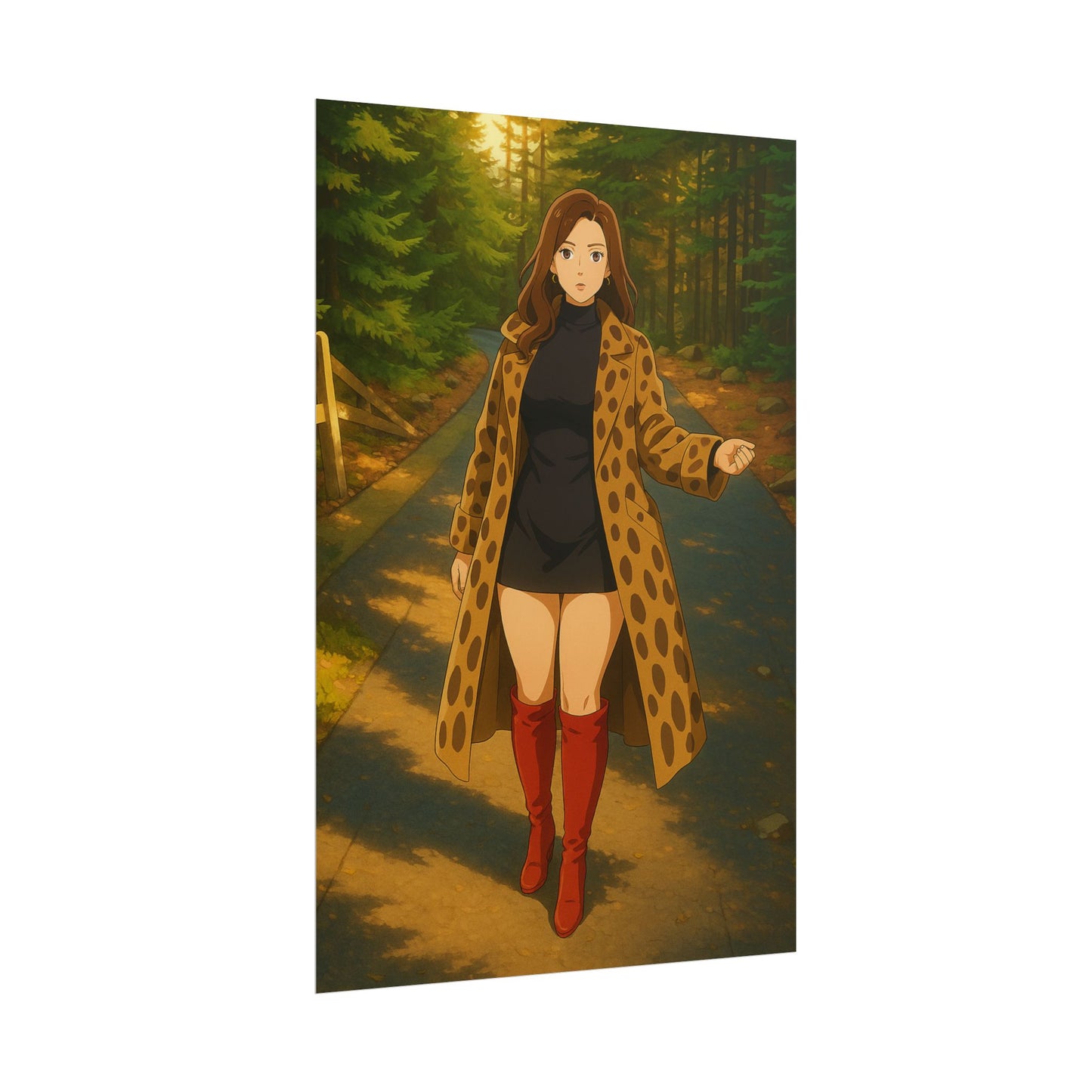 Loco Fits Anime Girls 'Lost in the Woods' Poster