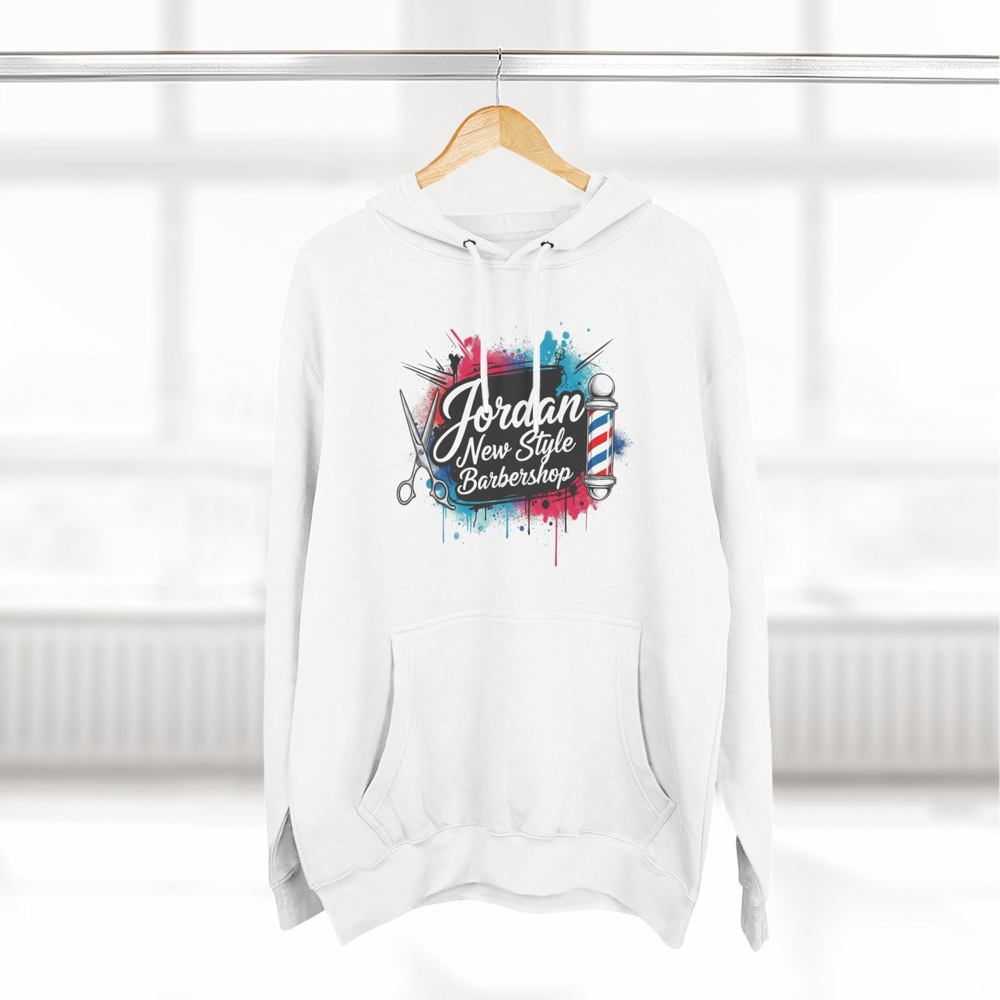 Jordan New Style Barbershop Alternative Logo V2 College Hoodie