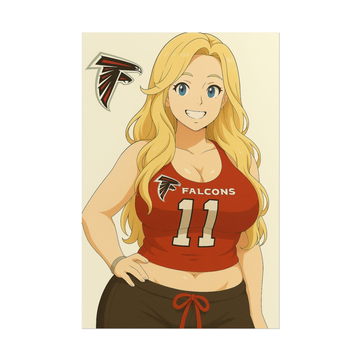 Loco Fits Anime Girls 'Falcons Girl 2' Poster