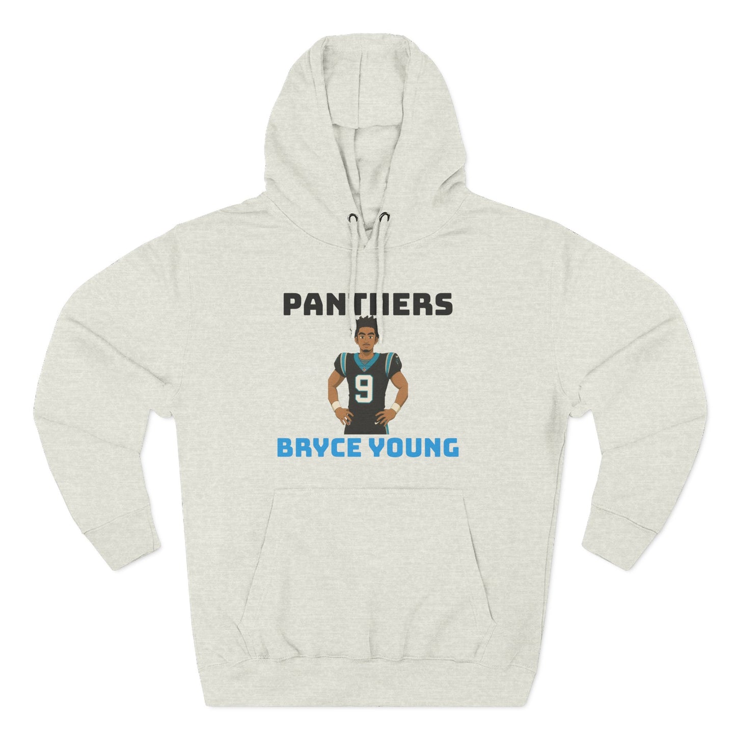 Anime Football 'Panthers Bryce Young' Three-Panel Fleece Hoodie