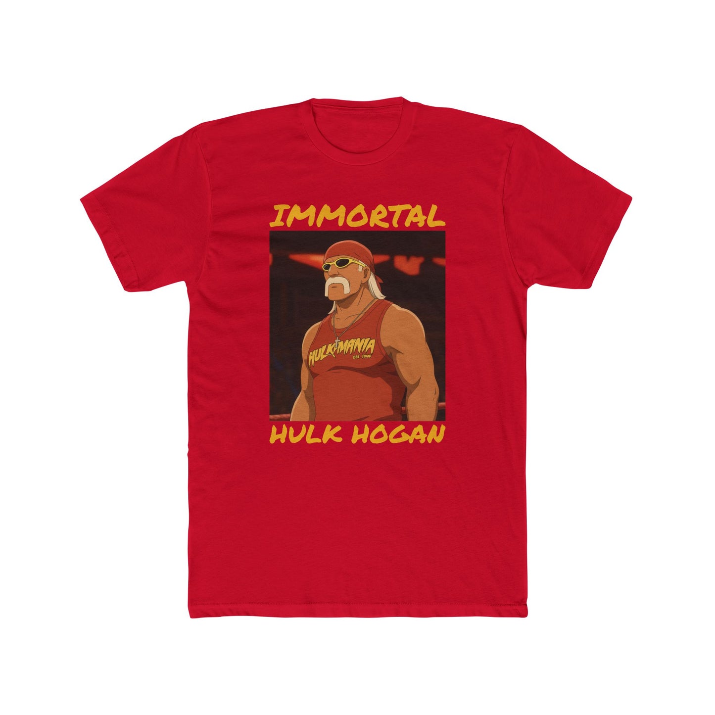 Loco Fits Anime Wrestling 'Immortal Hulk Hogan' Cotton Crew Tee