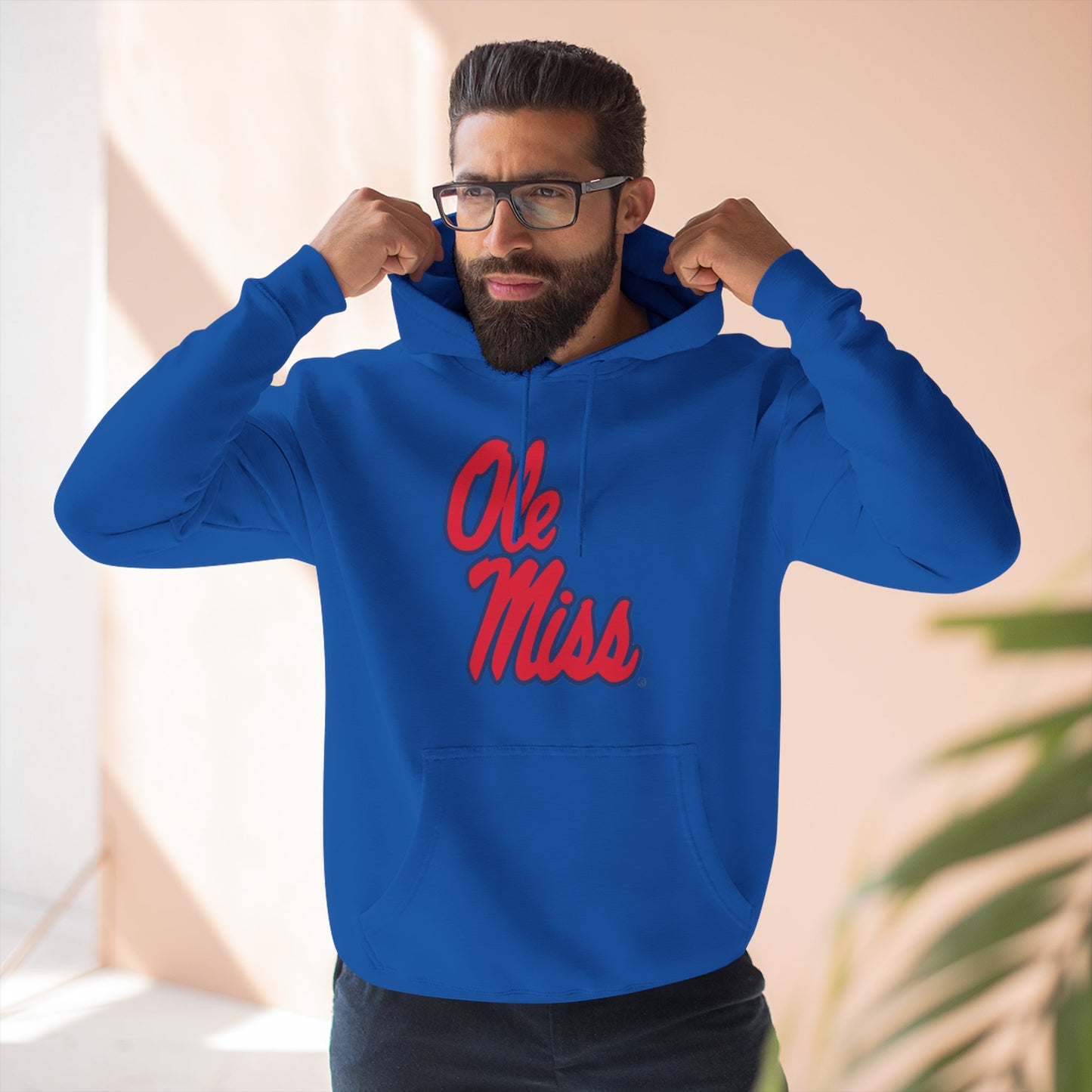 'Ole Miss Script' Three-Panel Fleece Hoodie
