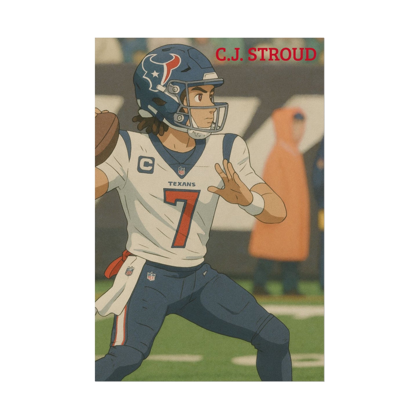Loco Fits Anime Football 'CJ Stroud' Poster
