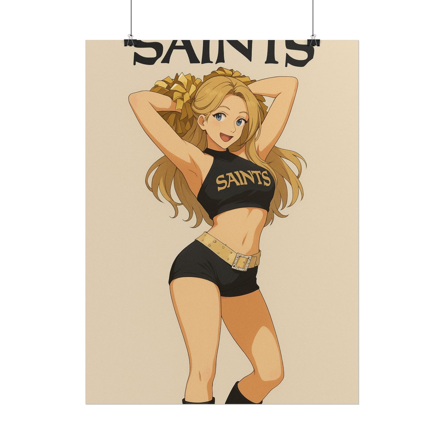 Loco Fits Anime Girls 'Saints Cheerleader 1' Poster