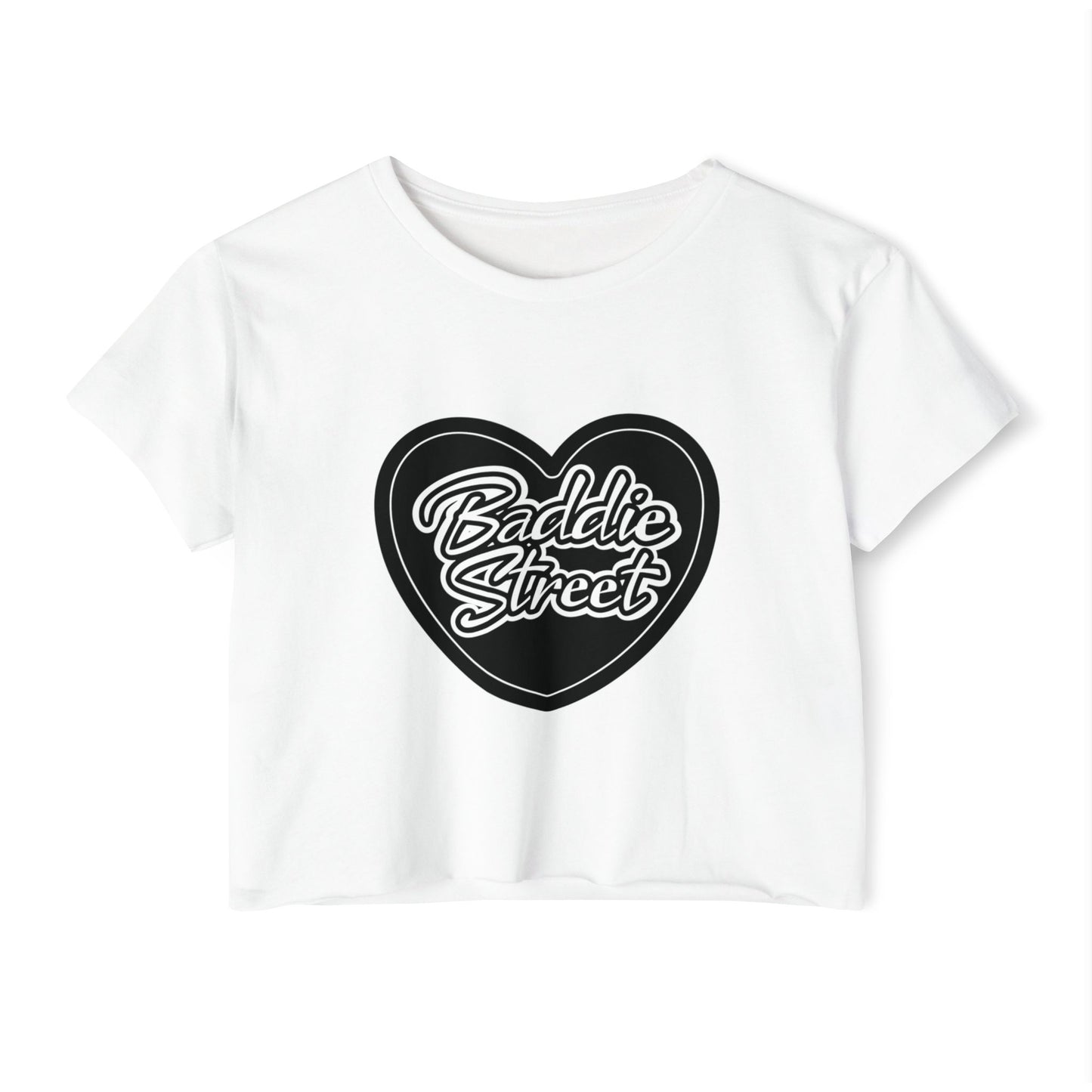 "Baddie Street" Full Heart V2 Logo Woman's Crop Top