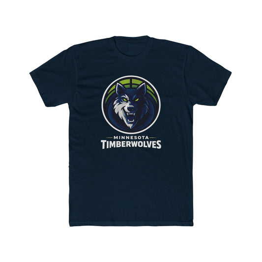 Loco Fits New "NBA Minnesota Timberwolves Basketball Concept Logo" Cotton Crew Tee