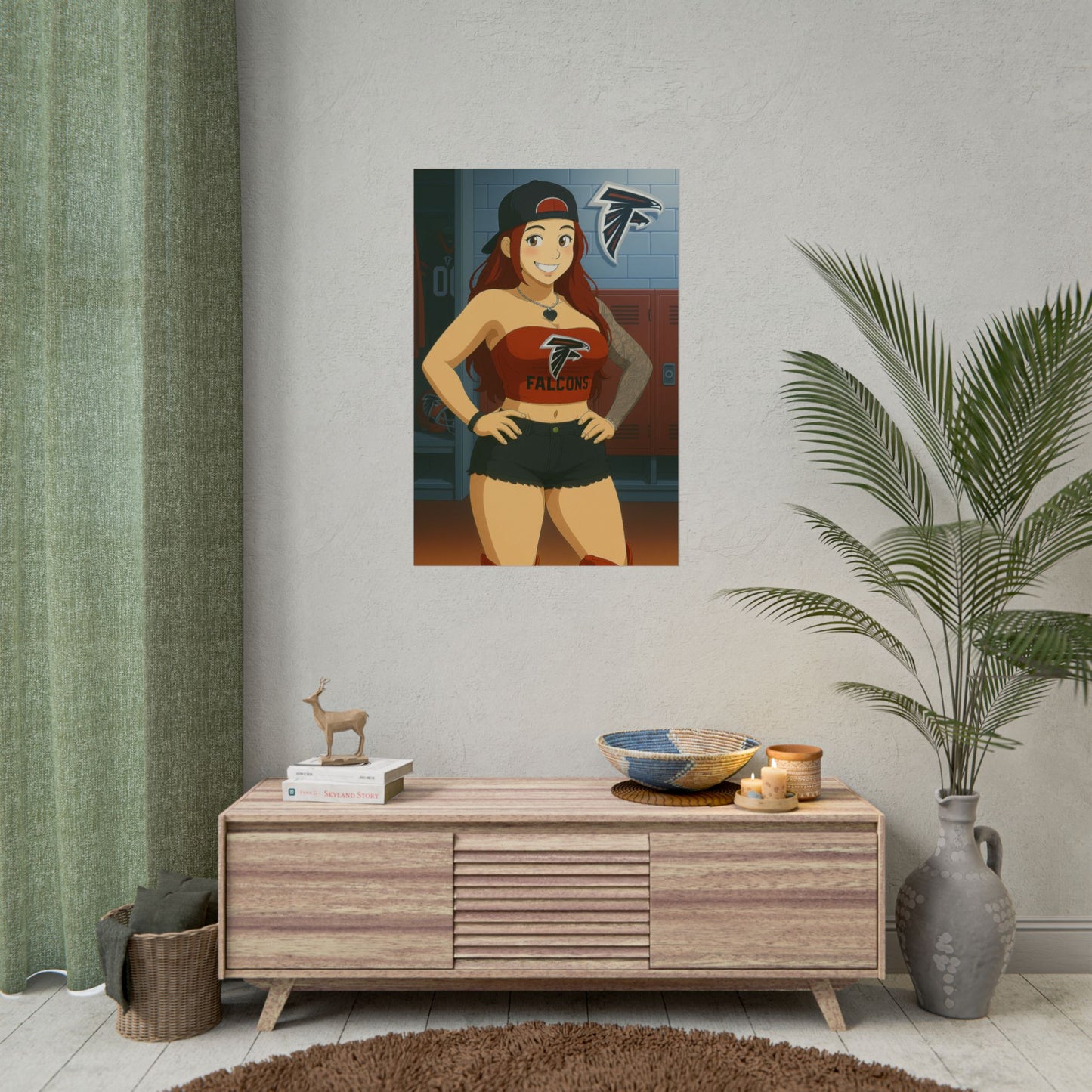 Loco Fits Anime Girls 'Falcons Girl Locker Room 2' Poster