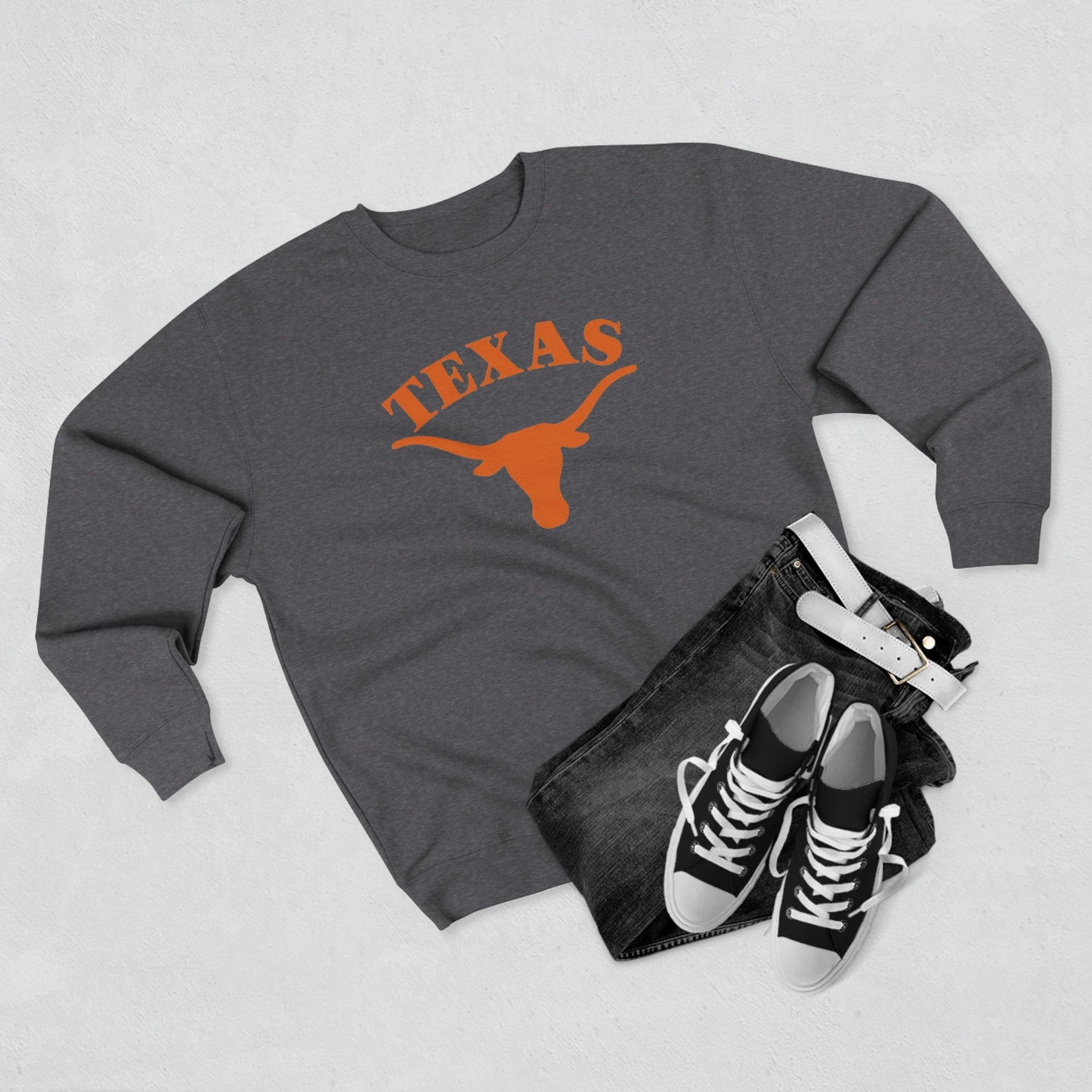'Texas Longhorns' Cotton Crewneck Sweatshirt