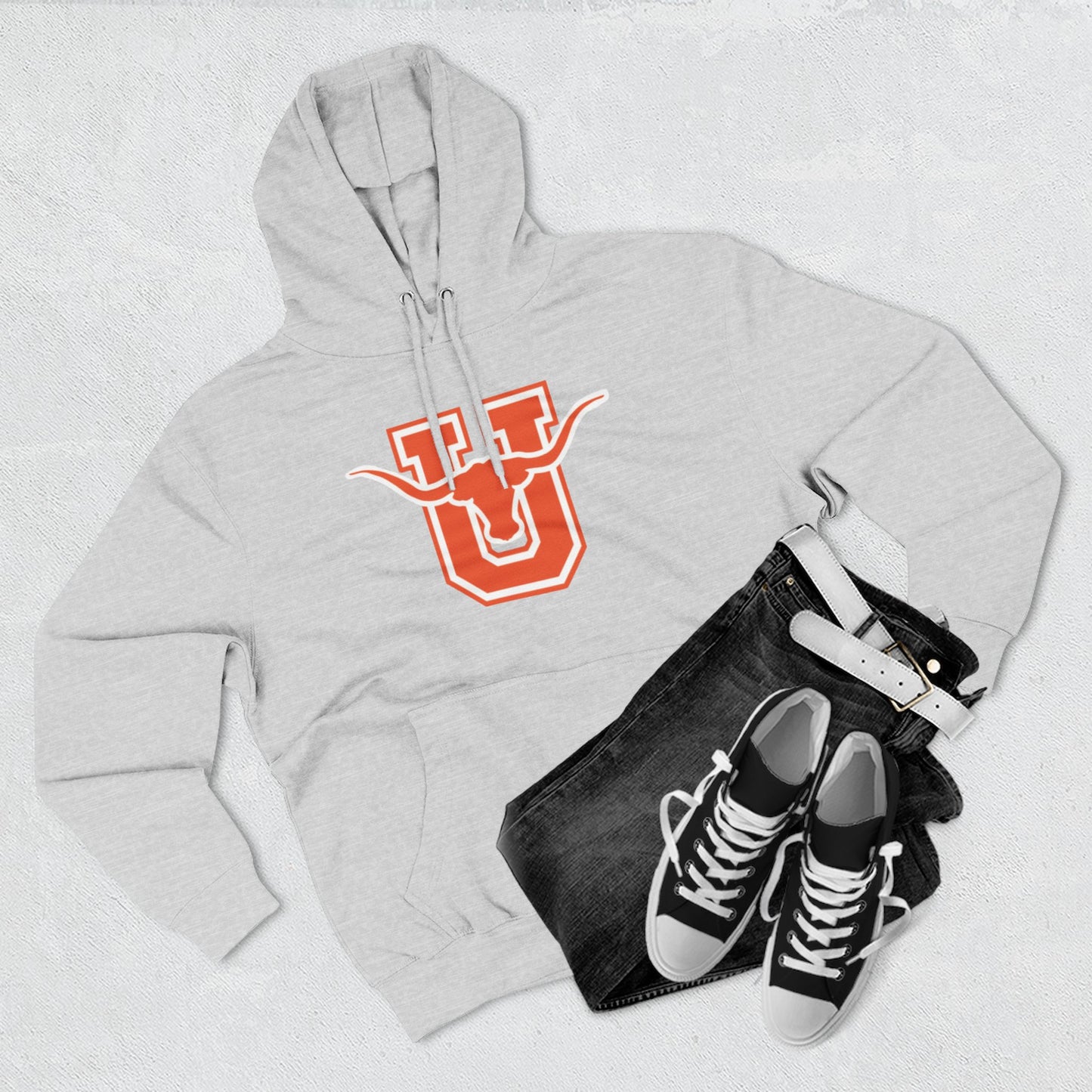 'Texas U Longhorns' Three-Panel Fleece Hoodie