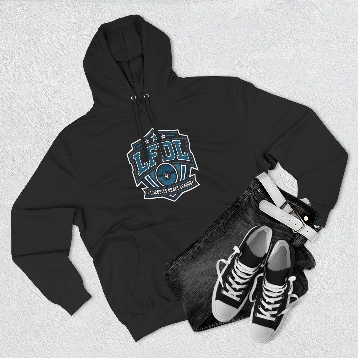 LocoFits Draft League Sleeping Three-Panel Fleece Hoodie