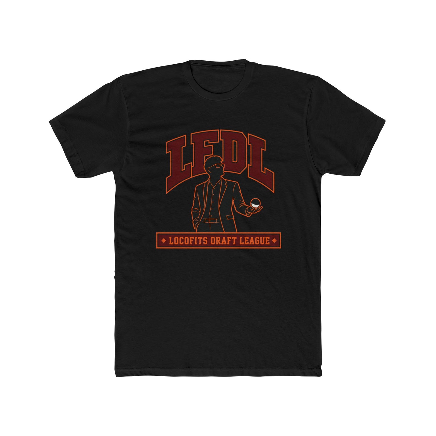 LocoFits Draft League SC Portrait Silhouette Logo Cotton Crew Tee