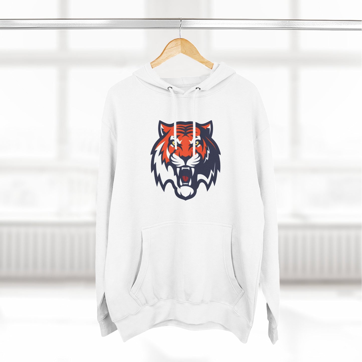 'Auburn Tiger Head' Three-Panel Fleece Hoodie