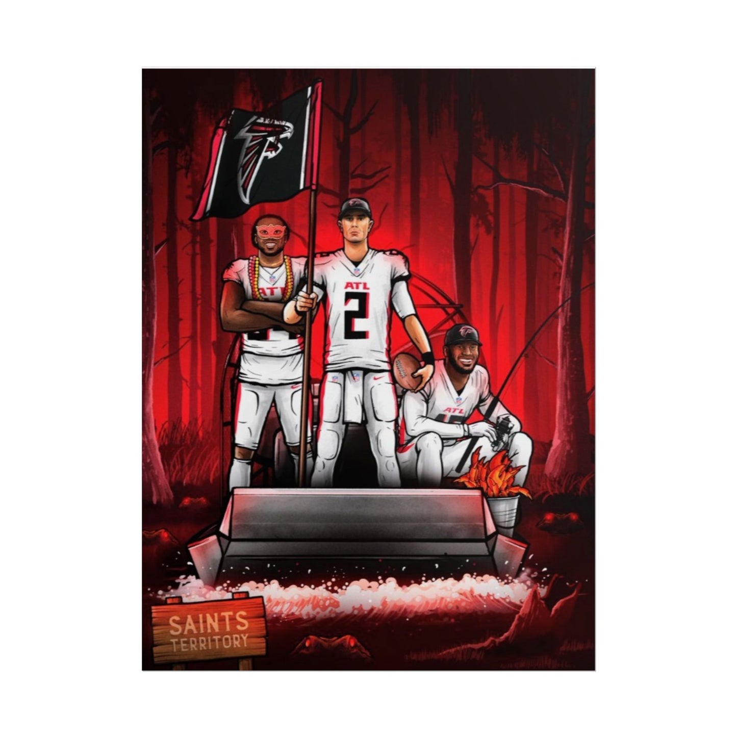 Loco Fits Dirty Birds 'Take Over Saints Territory' Poster