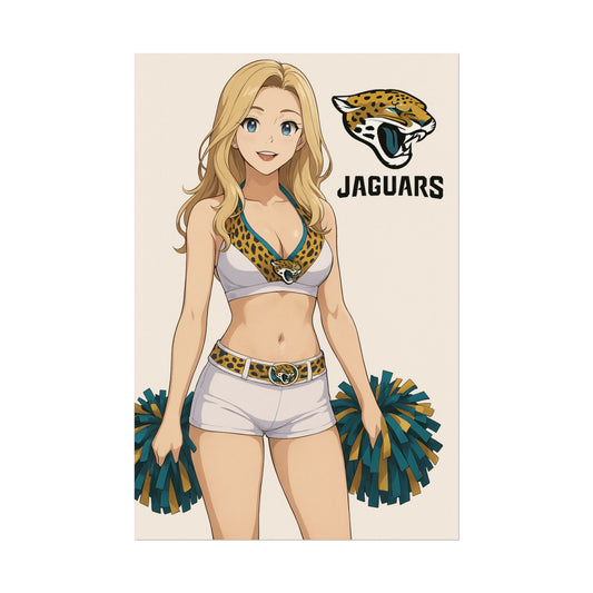 Loco Fits Anime Girls 'Jaguars Cheerleader 1' Poster
