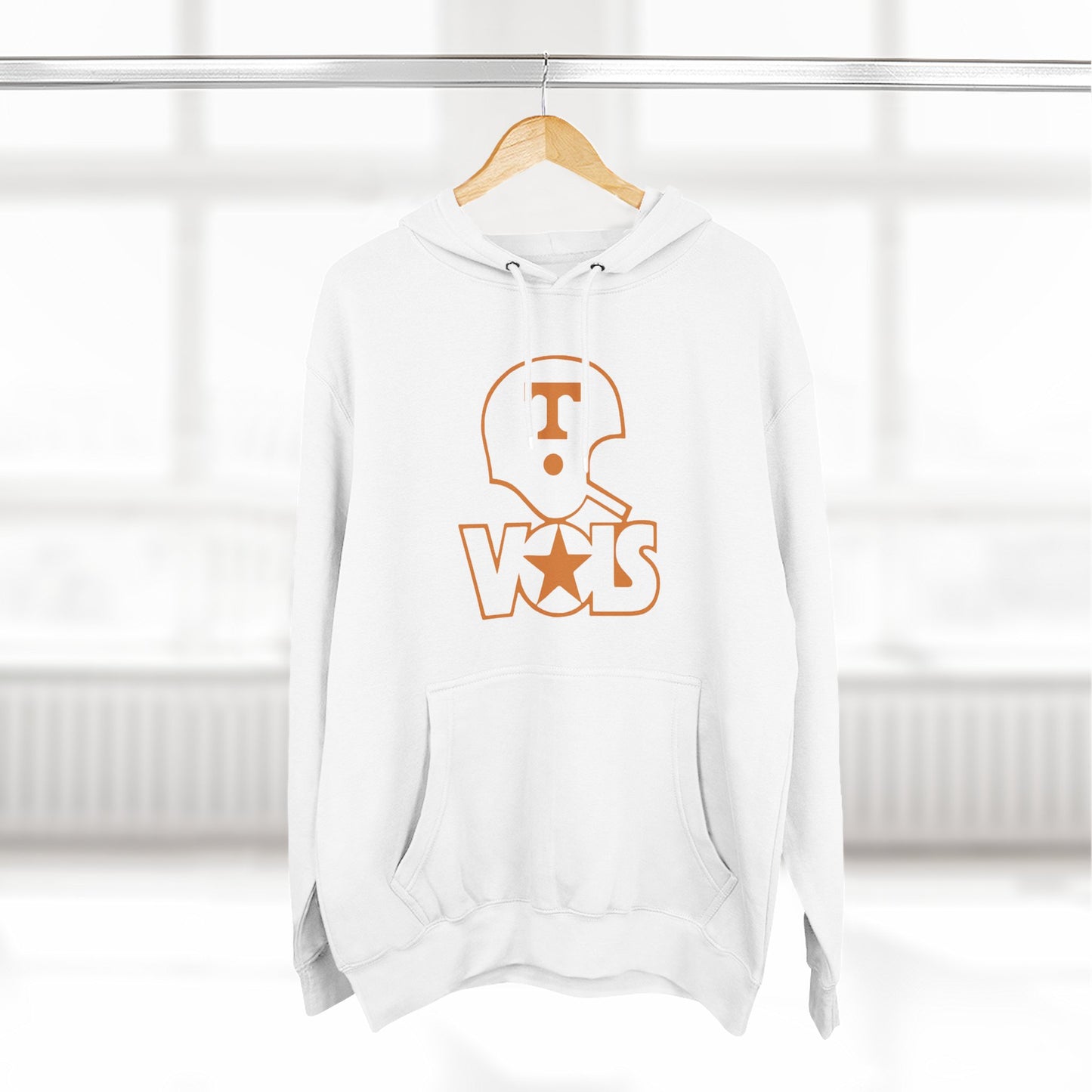 'Vols Football Helmet' Three-Panel Fleece Hoodie