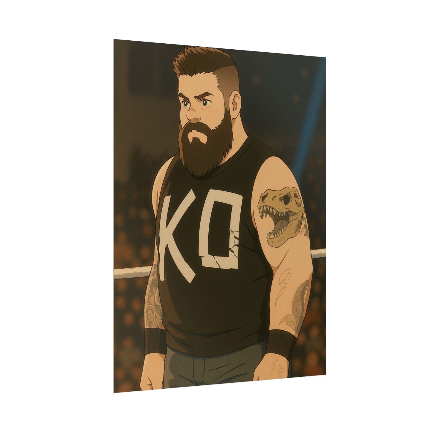 Loco Fits Anime Wrestling 'Unleashed Owens' Poster