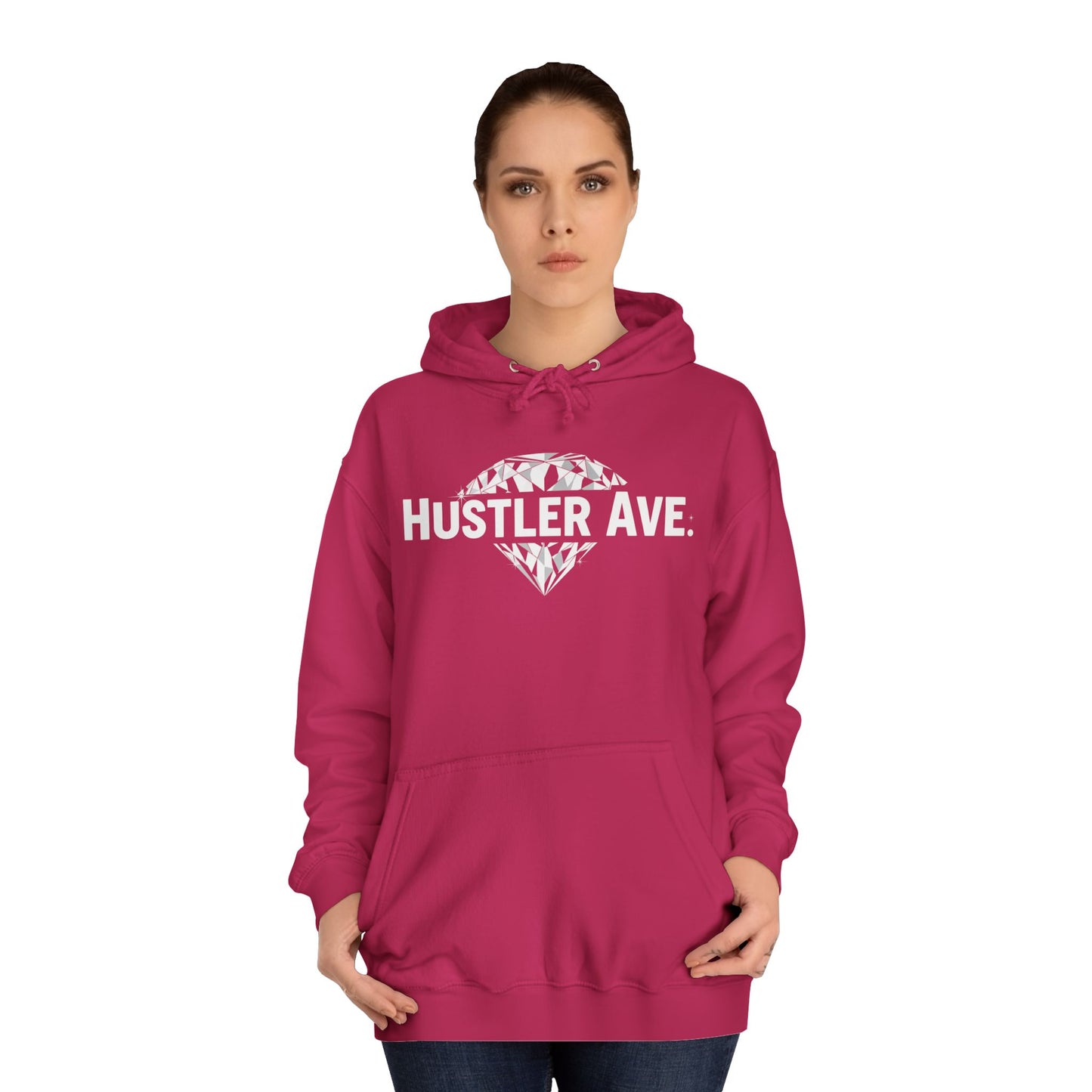 Base "Hustler Ave" Diamond Status College Hoodie