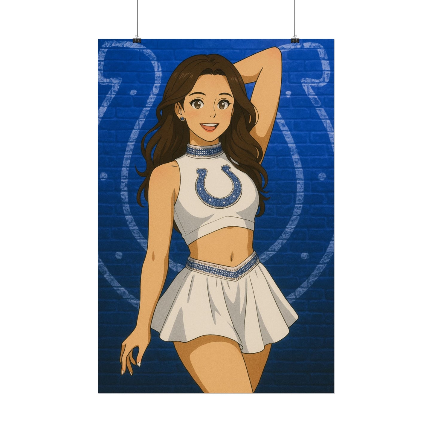 Loco Fits Anime Girls 'Colts Cheerleader 1' Poster