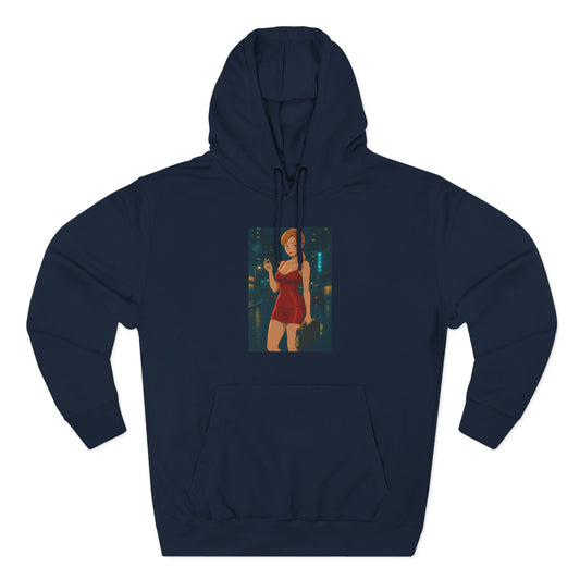 Loco Fits Anime Girls 'Take the Money & Run' Three-Panel Fleece Hoodie