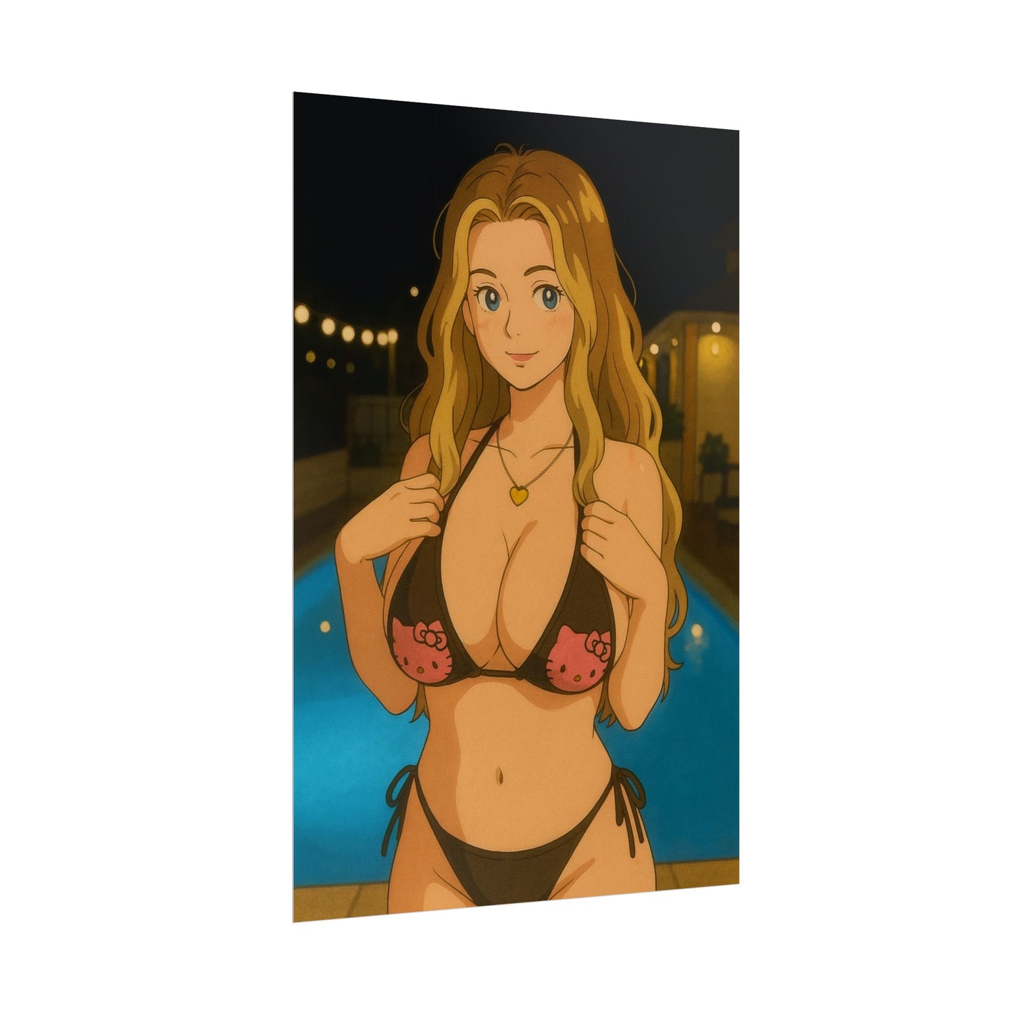 Loco Fits Anime Girls 'Hello Kitties' Poster