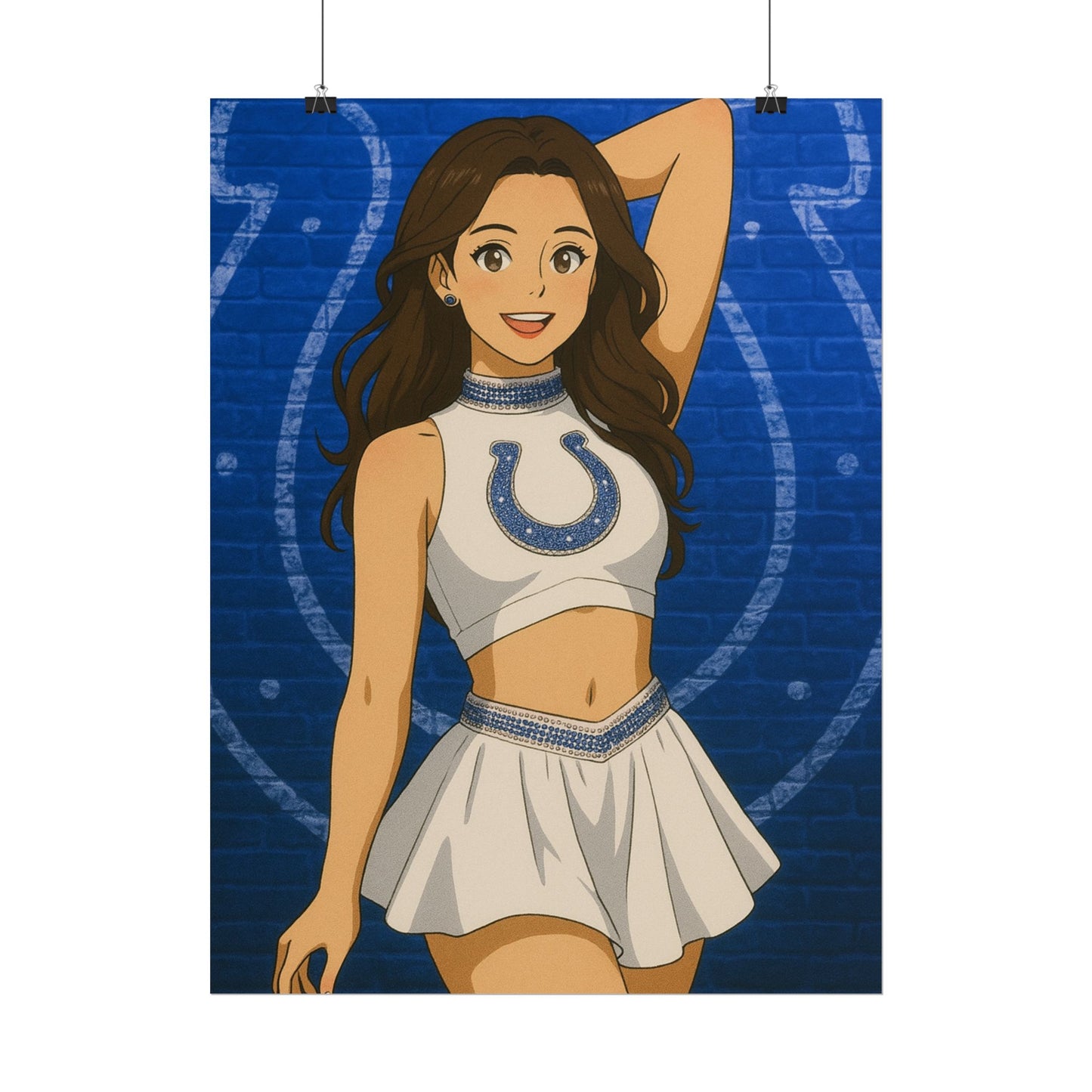 Loco Fits Anime Girls 'Colts Cheerleader 1' Poster