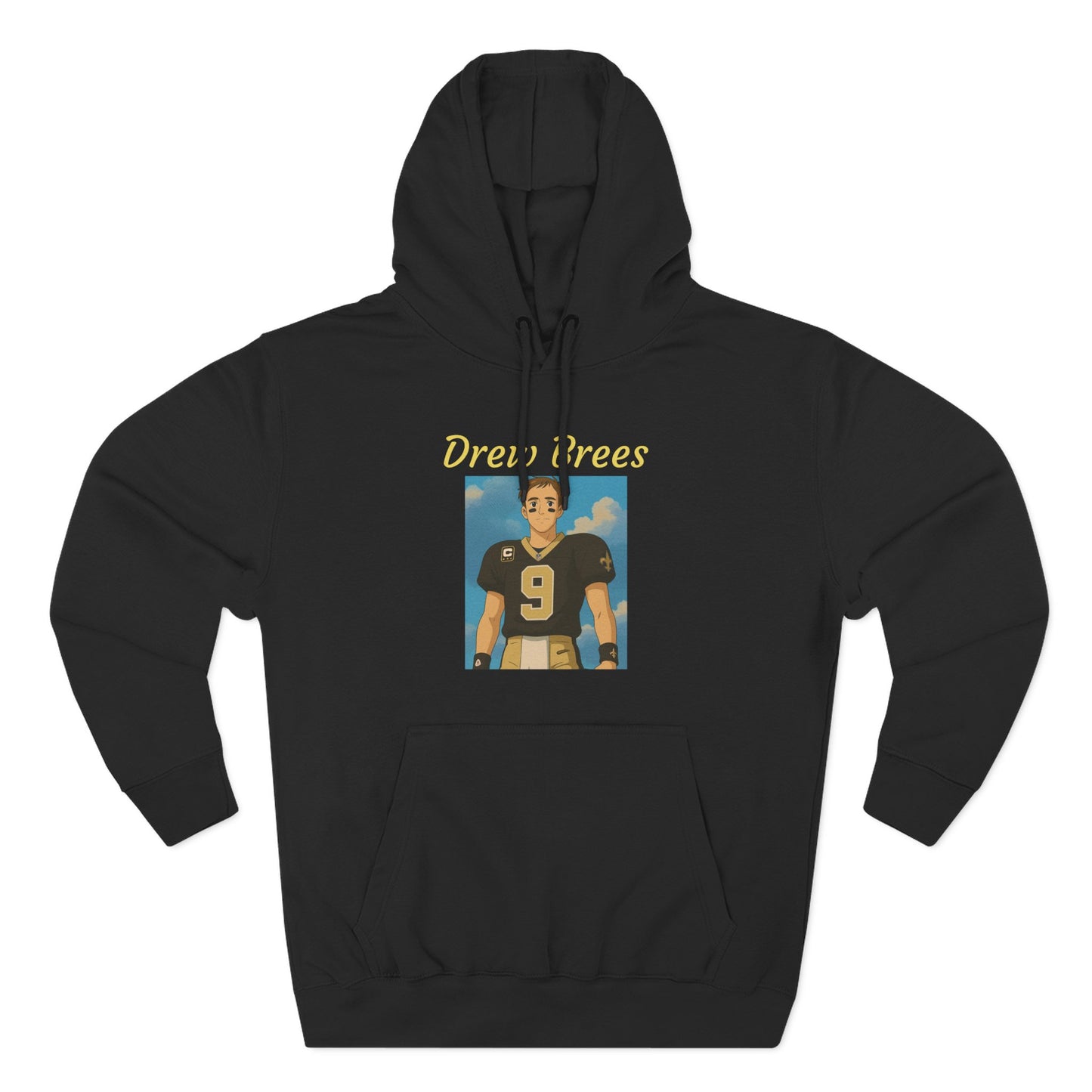 Anime Football 'Drew Brees' Three-Panel Fleece Hoodie