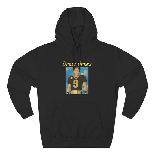 Anime Football 'Drew Brees' Three-Panel Fleece Hoodie